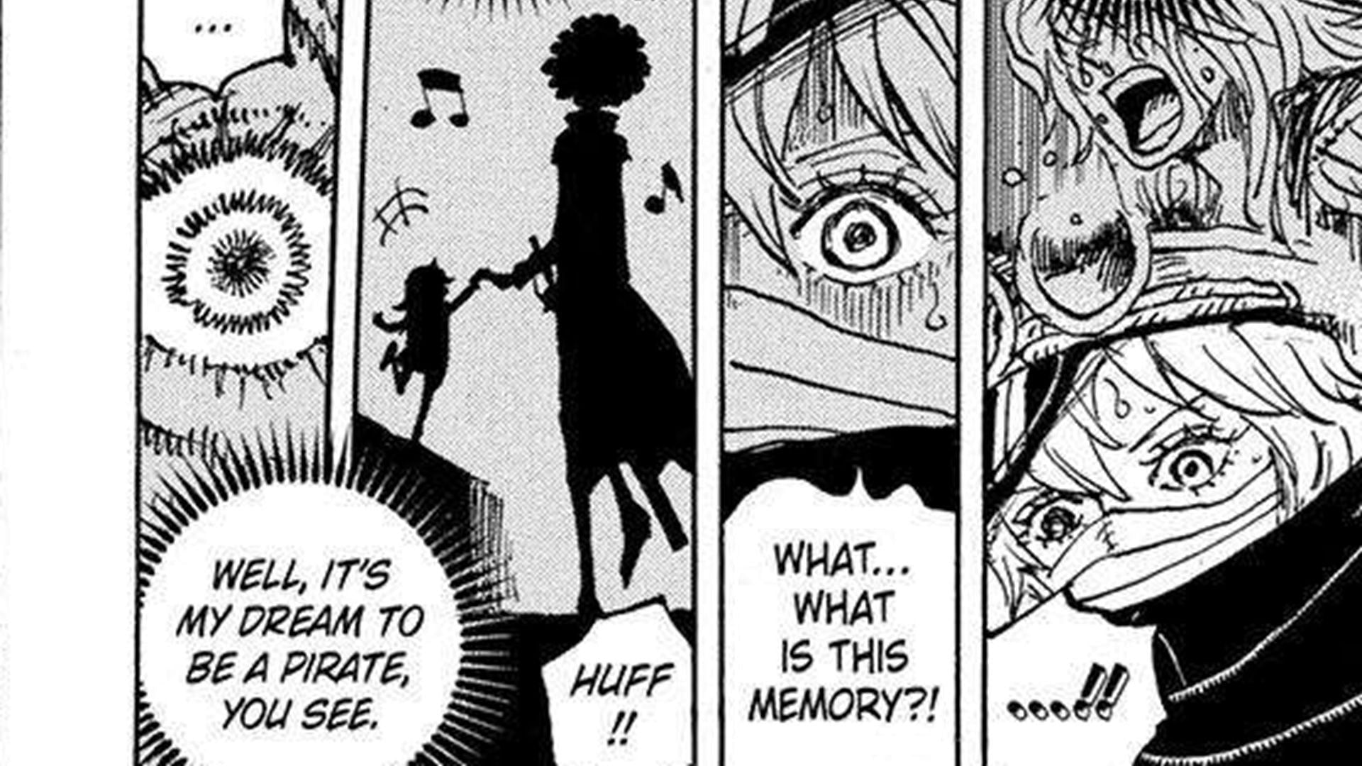 Gunko and Brook's shared memory in One Piece chapter 1149 (Image via Shueisha)